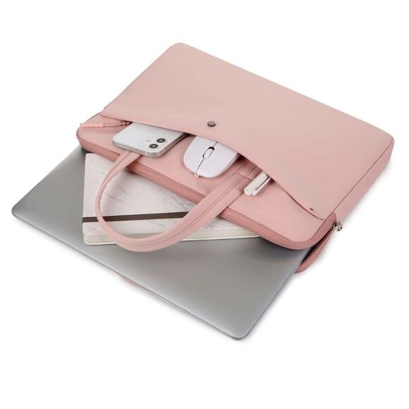 LAPTOP Briefcase Pink Handbag - Picture 1 of 14